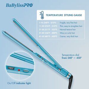 BaBylissPRO Nano Titanium 1" Ultra-Thin Straightener